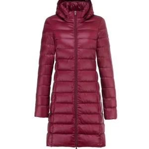 Annabelle | Manteau d’Hiver Femme Légère, Longue et Chaude avec Capuche