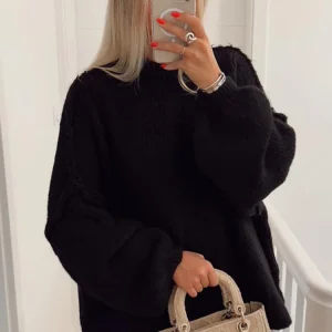 Fabienne | Pull Col Roulé Oversize en Maille pour Femme