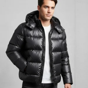 Vincent | Puffer Homme Hiver Matelassé à Capuche | Imperméable et Style Urbain