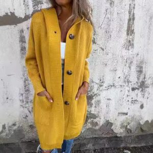 Cardigan mi-long pour femme