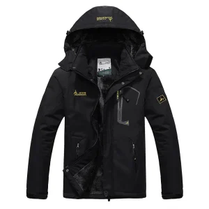 Cyrandel | Parka Homme Hiver, Doublure Polaire, Imperméable et Coupe-Vent, Capuche Réglable et Poches Zippées